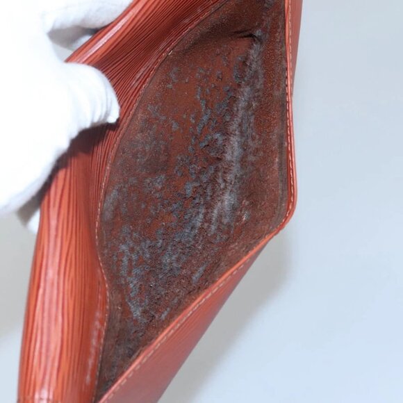 LOUIS VUITTON Epi Montaigne 27 Clutch Bag Brown LV - Picture 16 of 16